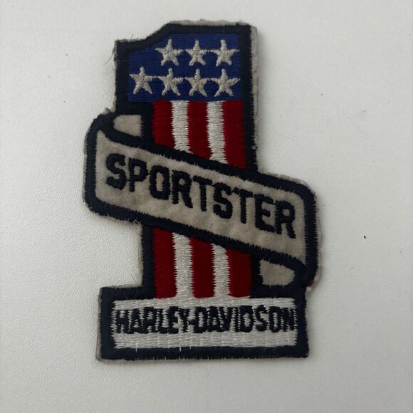 Vintage 1970's Harley Davidson Motorcycles Number 1 'SPORTSTER" Patch - Picture 1 of 2